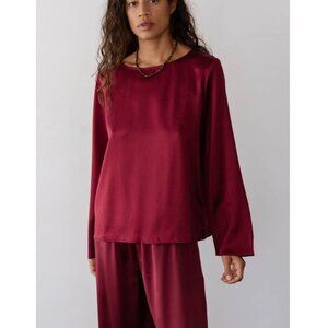 DONNI. Burgundy Blouse